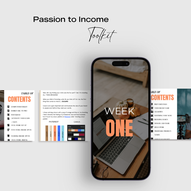 Passion to Income Toolkit