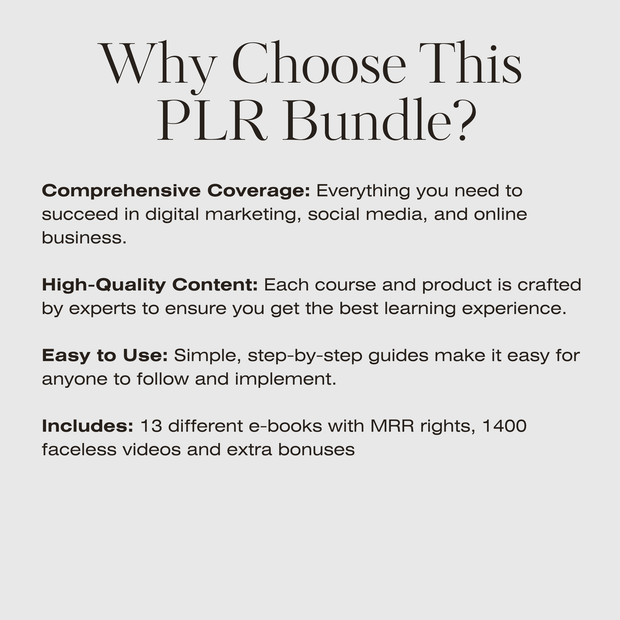 THE PLR COLLECTION