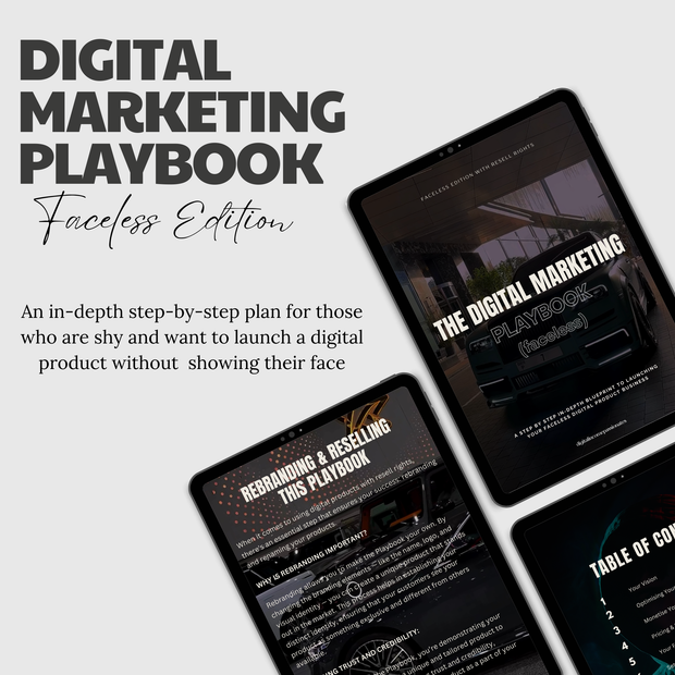 Digital Marketing Playbook - Faceless Edition