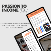 Passion to Income Toolkit